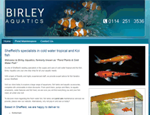 Tablet Screenshot of birleyaquatics.co.uk